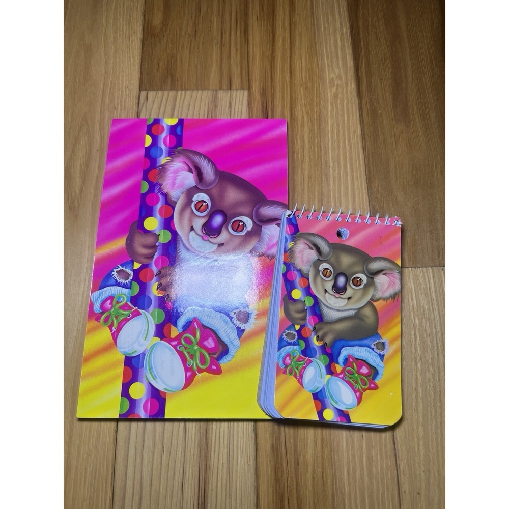 Vtg Fantastic World Lisa Frank Koala Notebook 1990's Condition